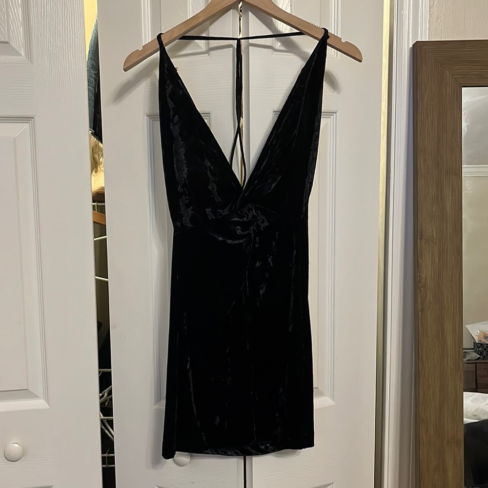 Zara mini velvet dress